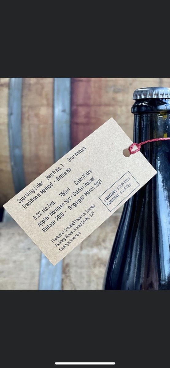 Very excited to release our first Sparkling Cider.  Only 48 bottles available and go on sale at 10:30am. 1 bottle limit to spread the love! <a href="/RichieWine/">Richie Roberts</a> @TankhopperClark <a href="/Stevenson212/">Julia Stevenson</a>
