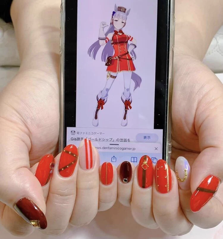 友達のネイルが素敵だと思ったら？ウマ娘のゴルシだったwww