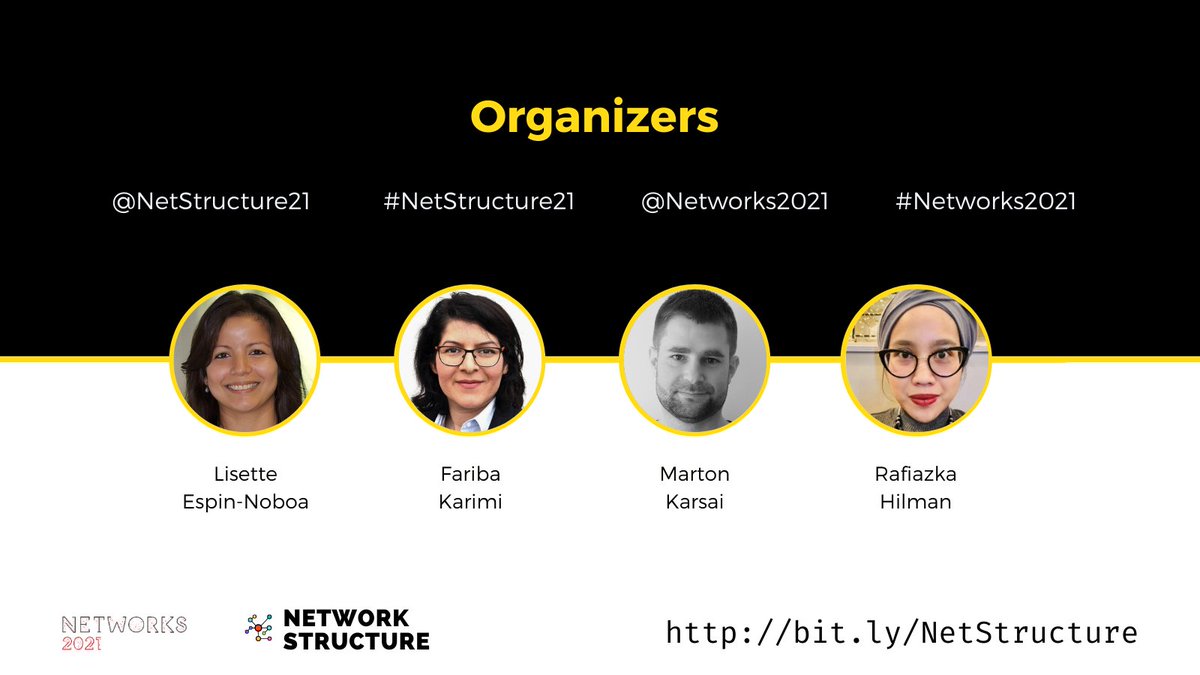 NetStructureX's tweet photo. Welcome to #NetStructure!!!
"The Causes and Effects of Social Phenomena"
#NetStructure21
#NetStructure
#Networks2021 https://t.co/5MqjQzQYSx