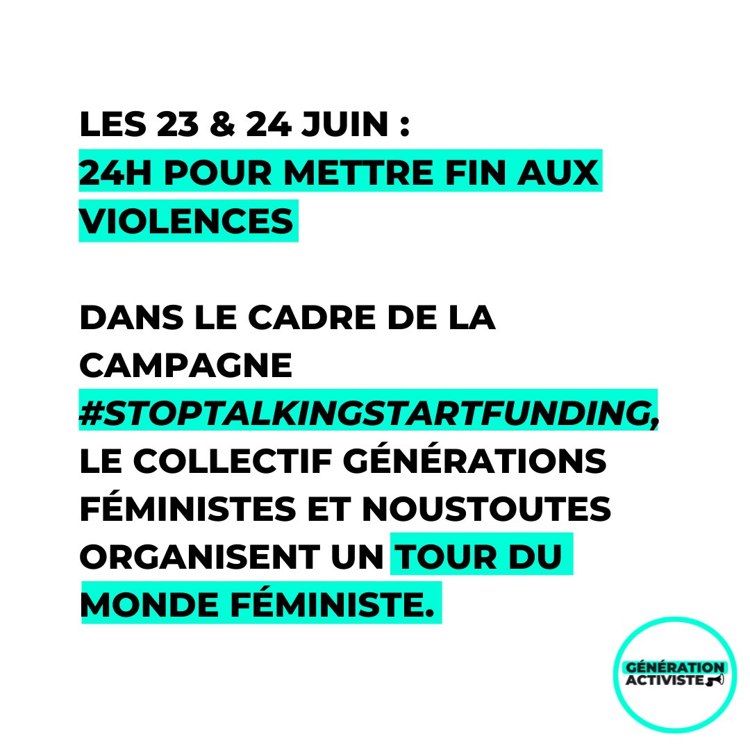 GActiviste's tweet photo. 📣 Féministes de tous les pays, faisons entendre nos voix ! 
📍 24h d’événements militants, en live et 100% digital, pour dénoncer et visibiliser les violences basées sur le genre que subissent les femmes et minorités de genre partout dans le monde.Pour participer à l’événement👇🏽 https://t.co/5vmpYfXOv4