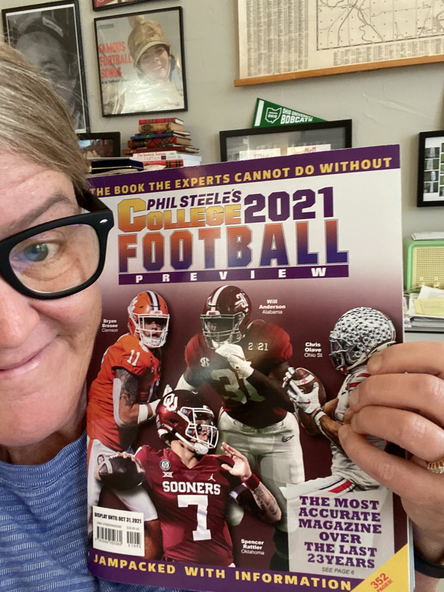 One of my favorite days of the year! Thanks <a href="/philsteele042/">Phil Steele</a> #bestfootballmagazine
