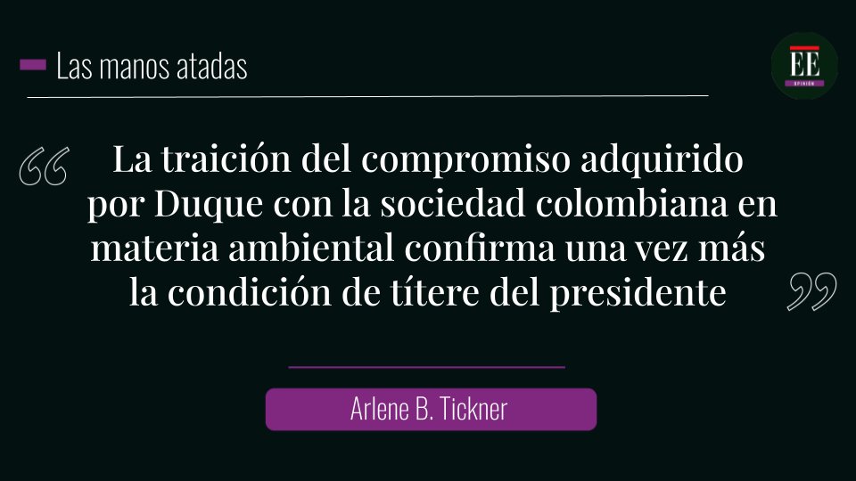 Las manos atadas
https://t.co/jbRpXpGIjm
Por: Arlene B. Tickner https://t.co/XcGjomB2v1