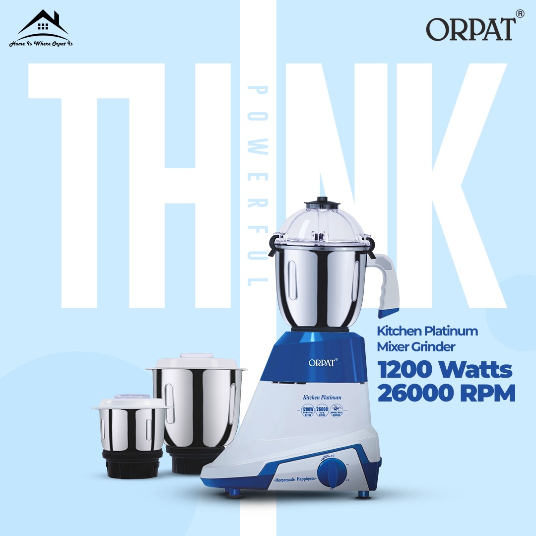 orpat_group's tweet photo. When it comes to POWER only one thing comes to mind – MIXER KA BAAP. Get this super 1200 watts Mixer Grinder in your kitchen & transform your cooking experience. To order now, click here: https://t.co/j3IitFoz1q
#HomeIsWhereOrpatIs #KitchenPlatinum #MixerGrinder #MixerKaBaap https://t.co/HwYrvDVyfW