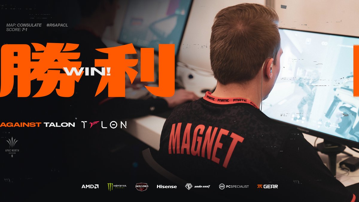 FNATIC_JP's tweet photo. #APACL 7-1の快勝でした!
GG @TalonKorea
#FNCWIN #FNCWIN #FNCWIN https://t.co/H2LCyXeMLn