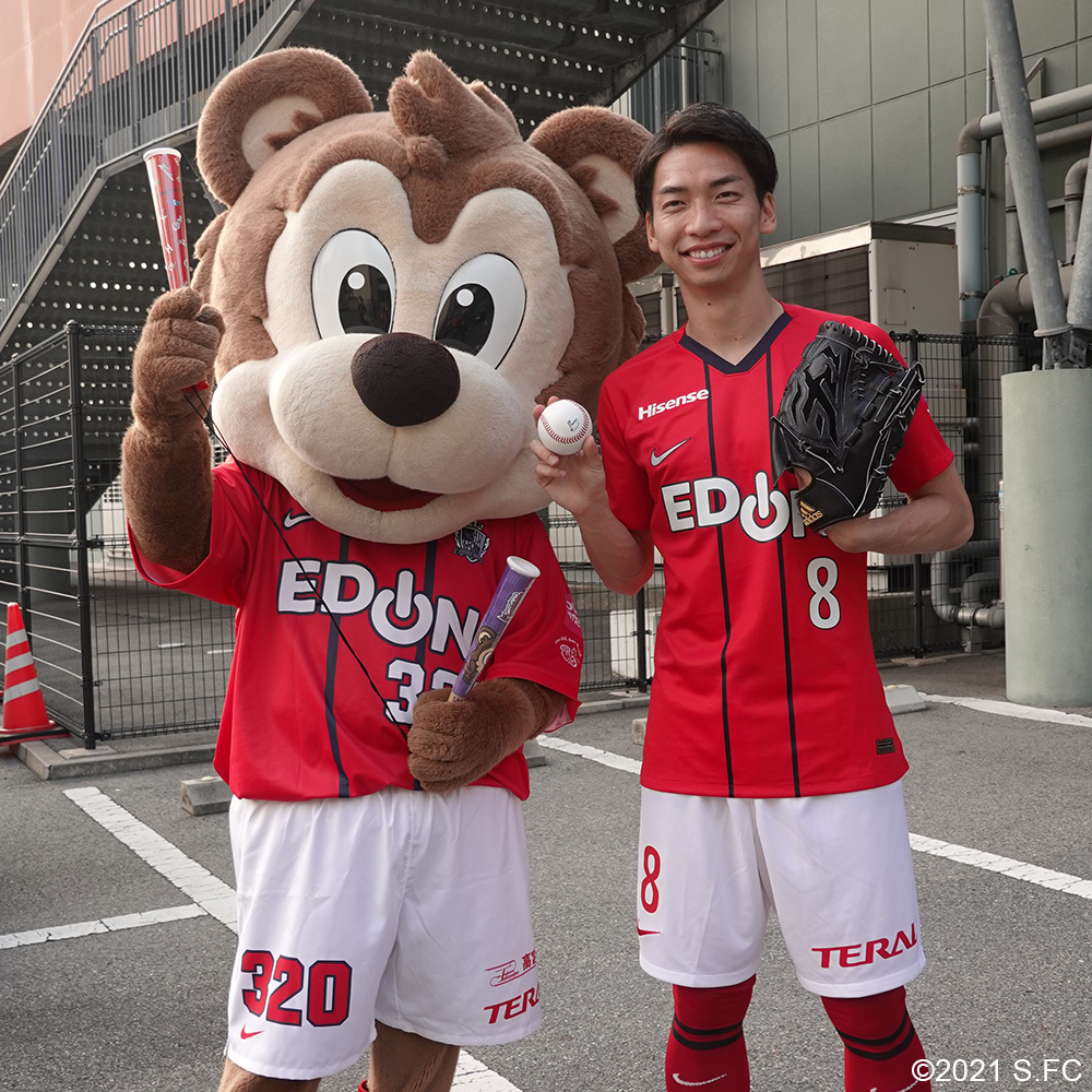 川辺駿 選手が、カープ🆚ヤクルトの始球式に登場⚽️ カープ