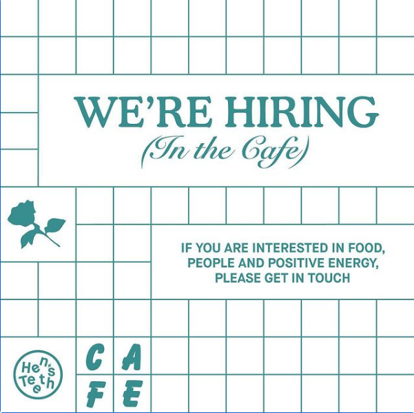 Hen's Teeth Studio (@hensteethstudio) on Twitter photo Our kitchen team is growing. If you're a budding KP or a killer chef de partie and want to work with the crew, drop us a note with your CV to diner@hensteethstudio.com #jobfairy #hiring Our kitchen team is growing. If you're a budding KP or a killer chef de partie and want to work with the crew, drop us a note with your CV to diner@hensteethstudio.com #jobfairy #hiring