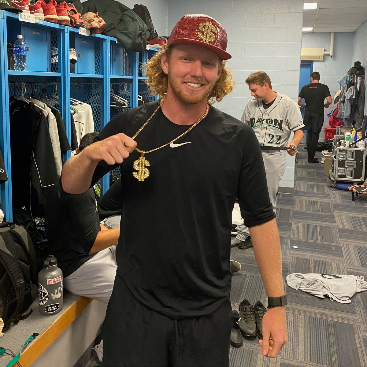 DragonsBaseball's tweet photo. What a game, @noahddavis! #GoldChainChamp https://t.co/IUMN7WsLjr