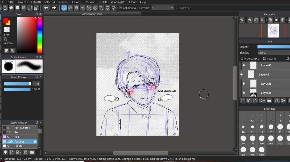 Jessicake_321's tweet photo. Here's the reference and the sketch,,,, yes 50+layers cause drawing on mouse is.....yes- <3333 https://t.co/BQI5Wyss2o