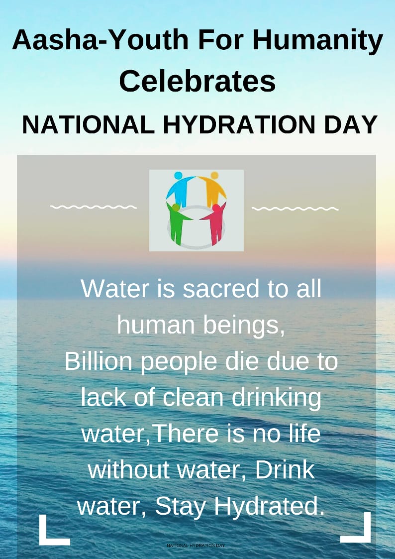 aasha_humanity's tweet photo. Happy National Hydration day!🌼

#water #stayhydrated #hydrationday #StayHomeStaySafe #drinkwater https://t.co/DngXKjSrbj