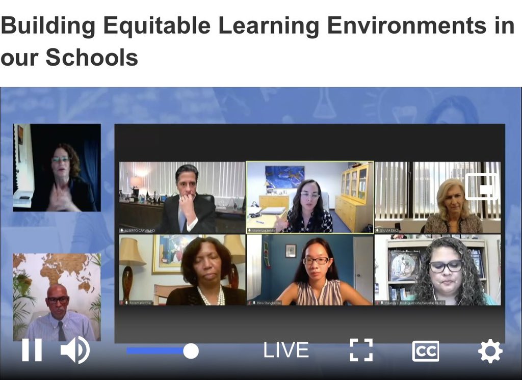 MiamiCAO's tweet photo. It was an honor sharing the strategic practices that @MDCPS has employed to be a national leader on equity and student achievement. Thank you @usedgov @PedroANoguera! https://t.co/B2JJlXjT8i