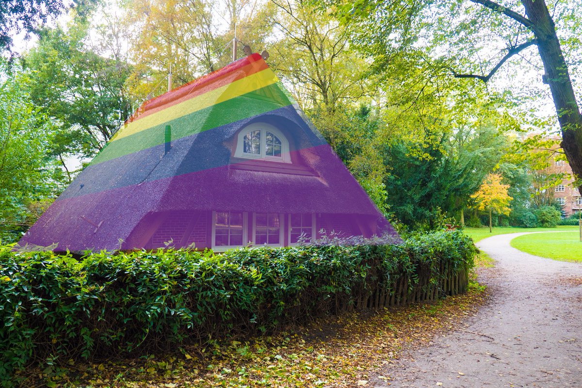 Auch wir haben unser Haus der BUNDten Natur umgestaltet 😉Solidarisch mit allen #LGBTQI denn #loveislove! Auf unserem Aktiventreffen heute machen wir daher einen Workshop zum Thema Sexuelle Vielfalt &amp; Politisches Engagement!