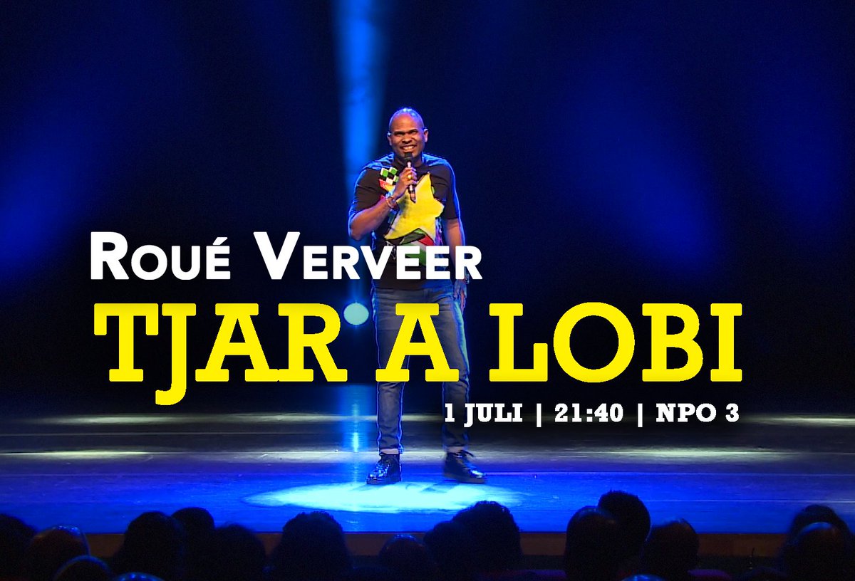Op 1 juli wordt 'Tjar a Lobi' van <a href="/roueverveer/">Roué Verveer</a> op NPO3 uitgezonden! 🎉 Deze show bevat alle gekheid en fatu's die je van Roué kunt verwachten. Tjar a Lobi is Surinaams gesproken, maar bevat NL ondertiteling zodat iedereen mee kan lachen!

Kijken dus! 1 juli om 21:40u op NPO 3 🥂