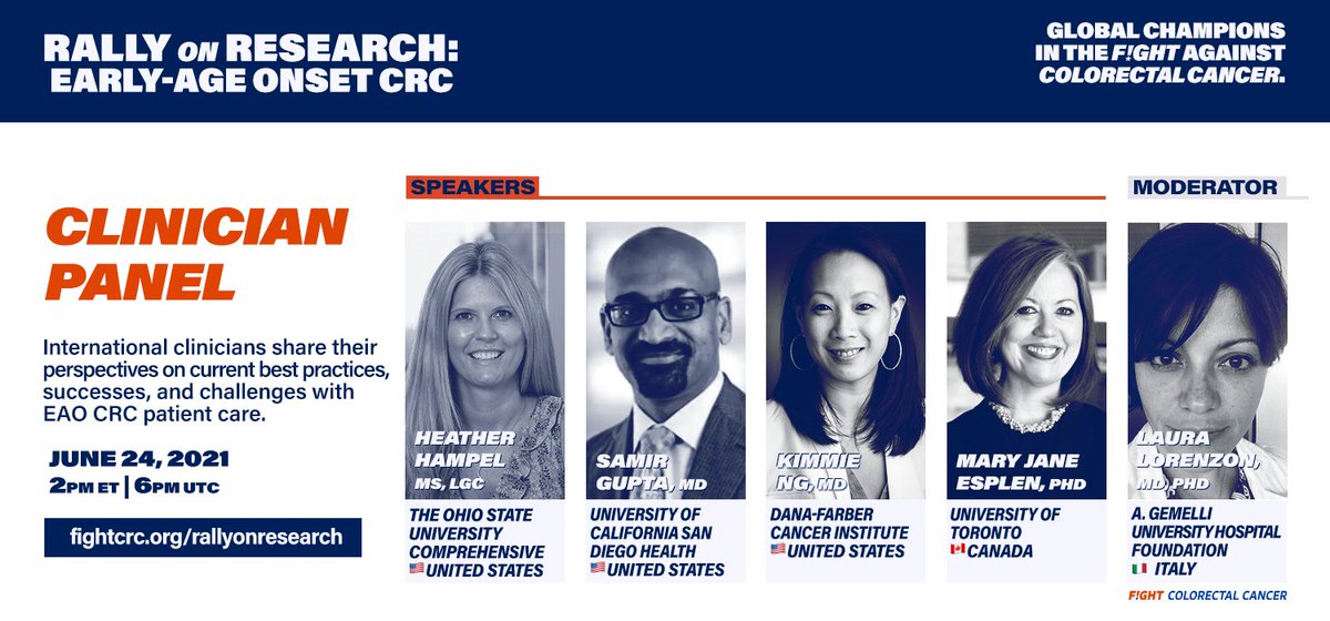 FightEAOCRC (@fighteaocrc) on Twitter photo "I think that working together internationally on large epidemiologic studies to try & get to what is causing this increase, so that we can then fix that, is the biggest key.” - <a href="/HHampel1/">Heather Hampel</a>
@cure_magazine #FightEAOCRC
curetoday.com/view/fight-crc…
Register ⬇️
hopin.com/events/rallyon… "I think that working together internationally on large epidemiologic studies to try & get to what is causing this increase, so that we can then fix that, is the biggest key.” - <a href="/HHampel1/">Heather Hampel</a>
@cure_magazine #FightEAOCRC
curetoday.com/view/fight-crc…
Register ⬇️
hopin.com/events/rallyon…