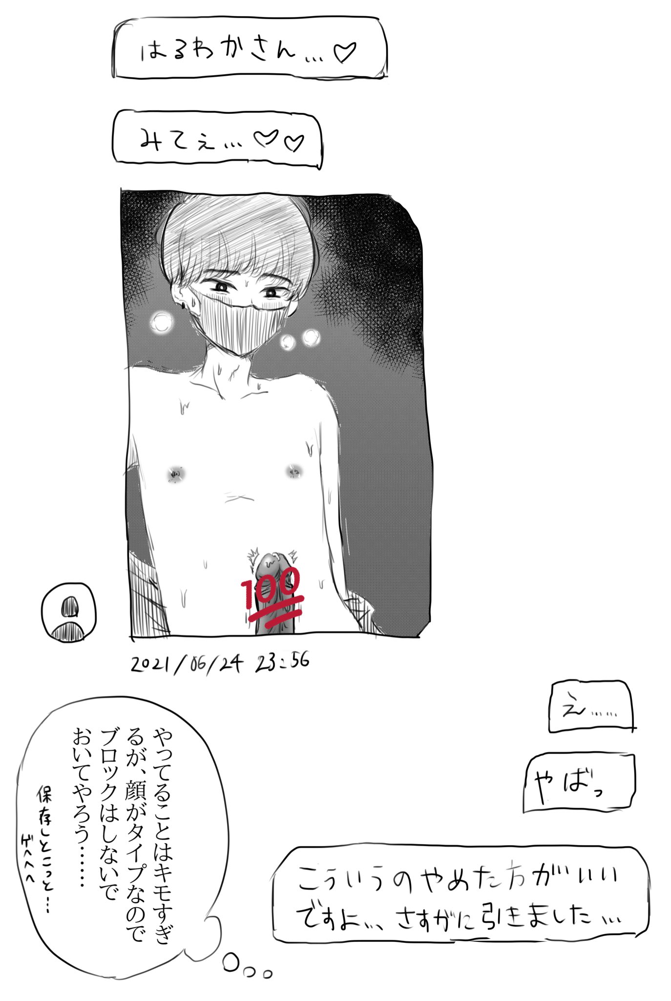 チン凸  / X