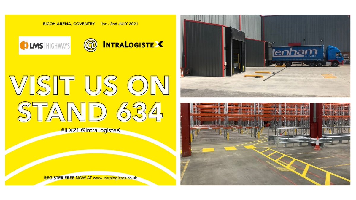 Come see us next week at IntraLogisteX! This will be our first time exhibiting and we cannot wait to showcase our wide range of warehousing &amp; distribution yard repair solutions.

#ILX21 #LMSHighways #logistics #distribution #warehouse #warehousing #repairservices #concreterepair