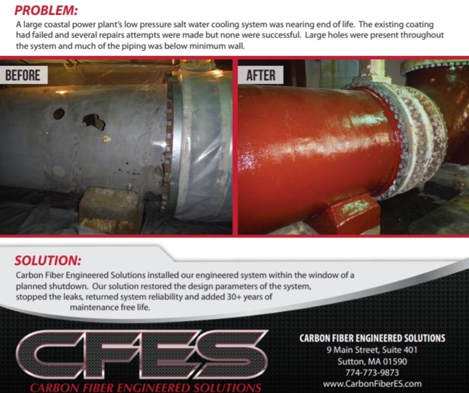 CarbonFiberES's tweet photo. Today, June 23, 2021, is NATIONAL HYDRATION DAY!
Learn how water influences our business from a cooling water piping system (see what we did there?!). Your problem is our solution!

#carbonfiber #coatings #corrosion #industrial #epoxy #frp #piping #engineering https://t.co/0BR664yPqr