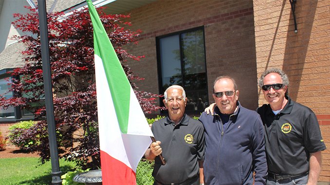 In celebration of Italian Heritage Month a flag raising presentation will be held in front of #Thorold City Hall today, June 23, 10:30 am.   Check out the photo from the past showing Tony, Nick and John from the club. Andra' Tutto Bene! #ItalianHeritageMonth