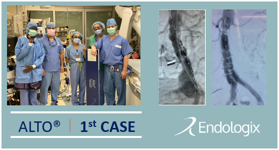 endologix's tweet photo. Congratulations on a successful first ALTO case in Manhattan at NYU Langone with Dr. Neal Cayne! Thank you for using ALTO to treat your patients with AAA. #EVARevolved @nyulangone https://t.co/9c3CHg559E