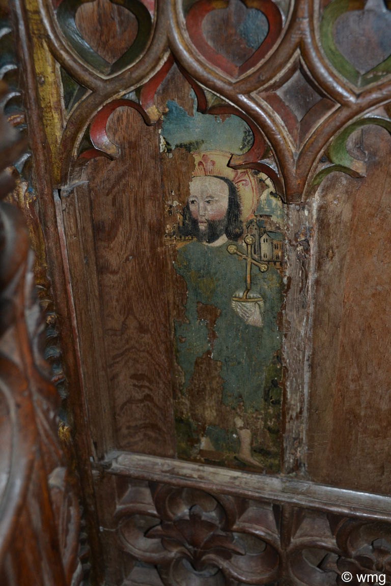 pacoulmag's tweet photo. Risen Christ in green, with cross and orb, 16th C screen
Lanreath St Marnarch #Cornwall
#AnimalsInChurchesHour
#GreenInChurches https://t.co/UxGawFO63t