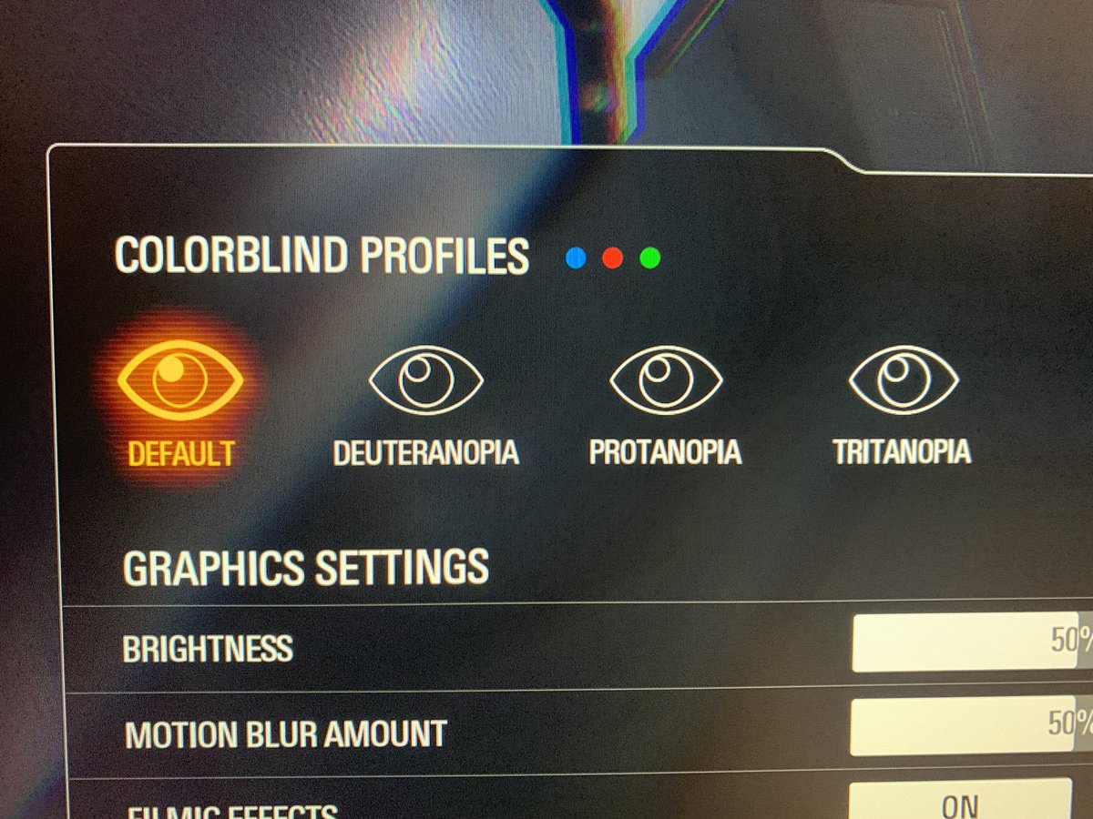 I’ve not seen such robust colorblind settings before in a video game.