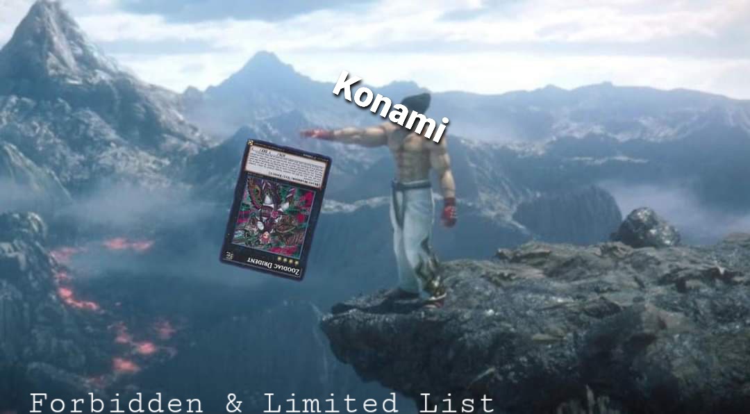 BigBroFro's tweet photo. It hurts like the first time....
#konami #yugioh #yugiohtcg #tcg #ocg #zoodiac #drident #banned https://t.co/SR8q6laAv7