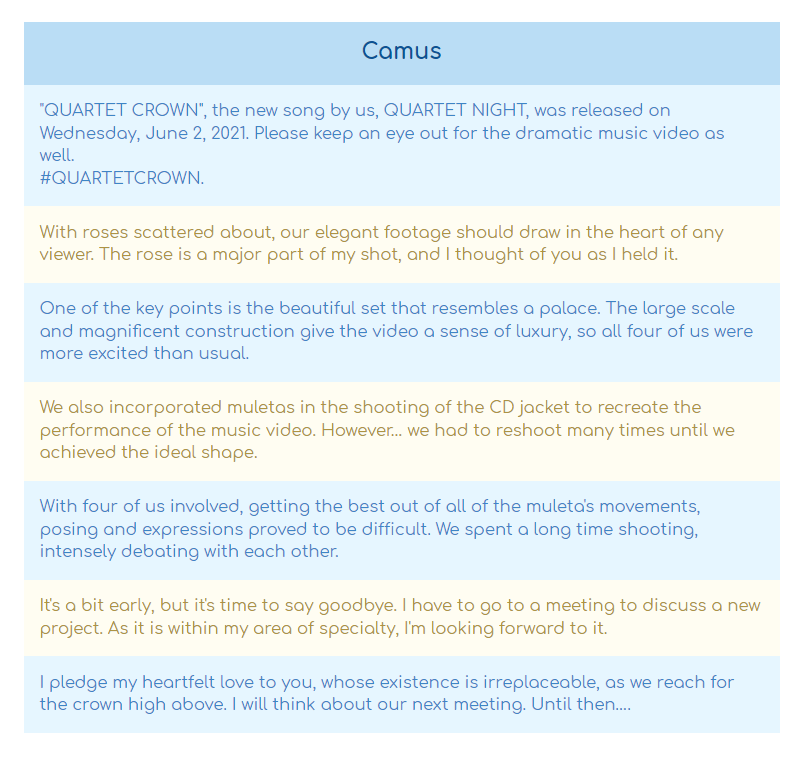 ohayaho_news's tweet photo. #QUARTETCROWN tweets! (3/3) https://t.co/lFIo2pnbrp