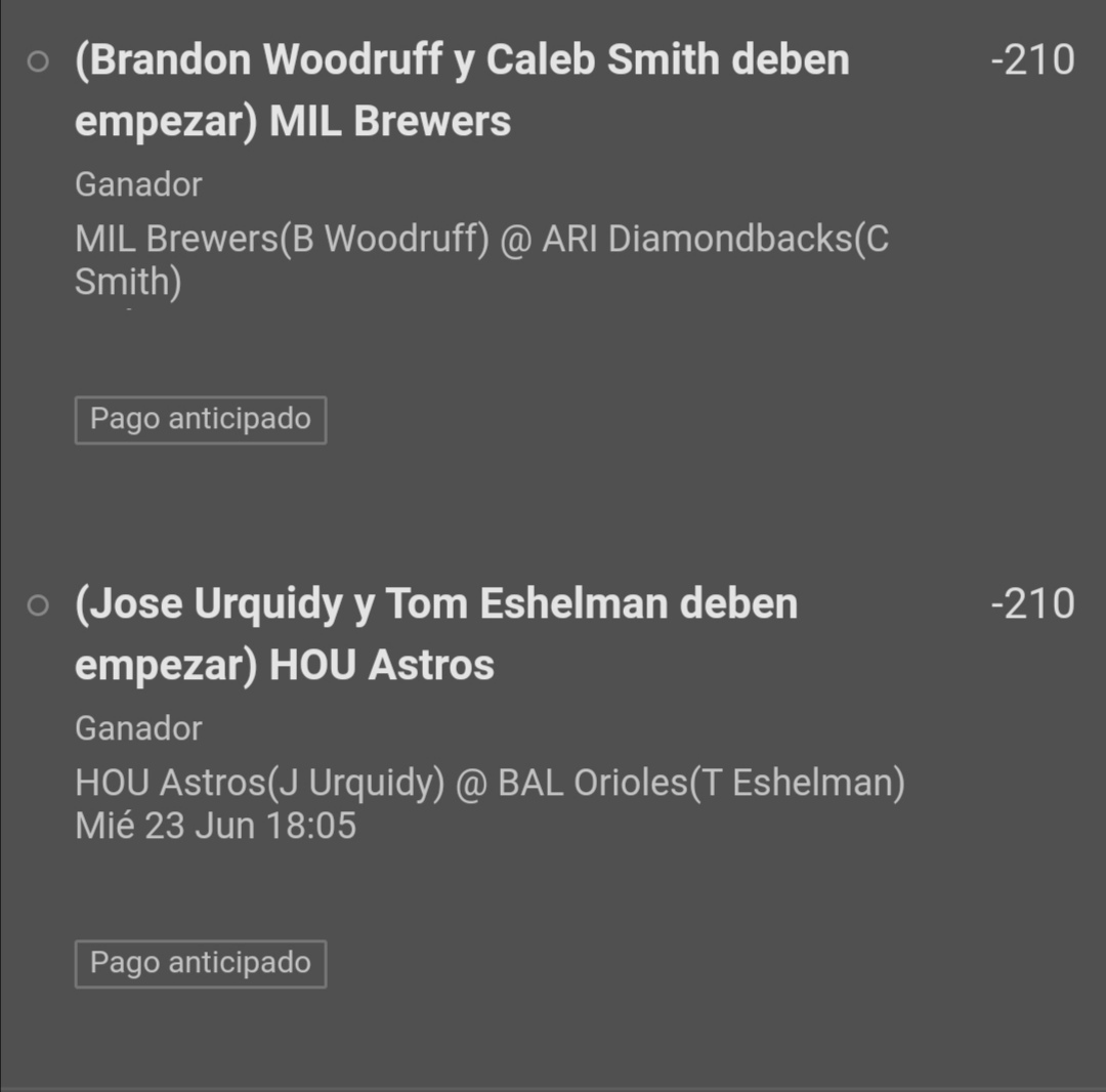 KO_MAN11's tweet image. #FreePick de #MLB 

#ParleyDoble con momio positivo 💰

¿Quién me sigue? ❤️🔁

Ojo que inicia en 40 minutos ⏳