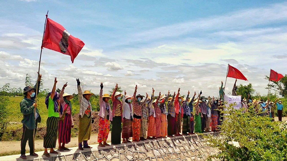 Residents of Madara Township rallied against Myanmar's military dictatorship today (Jun 23). 

Photos: CJ

#WhatsHappeninglnMyanmar