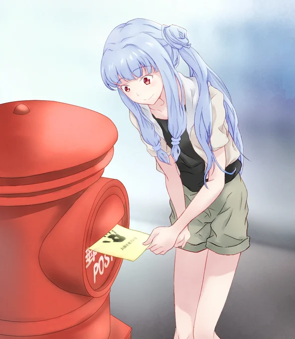 #一日一琴葉姉妹
51日目
頂いたお題から
ポストに投函する葵ちゃん 