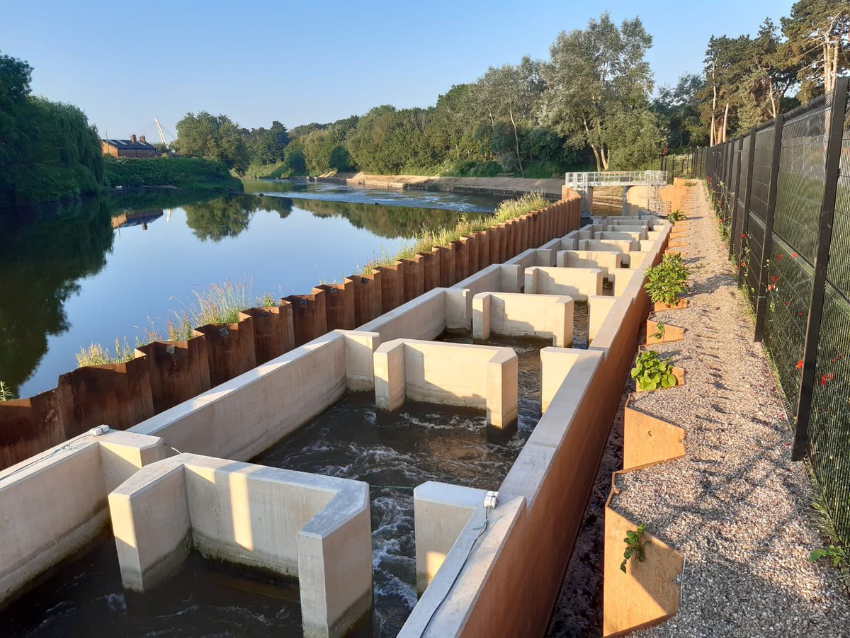 SevernUnlocked's tweet photo. Weโre excited for Day 3 of the #FishPassage2021! Donโt miss @JasonJLeach speaking live from our new fish pass at Diglis - the largest deep vertical slot pass in England and Wales - just after 4pm UK time (17:06 UTC +2)
@fishmigration
#DiglisFishPass #FishWindow #FollowTheShad https://t.co/E56OcuIVKm