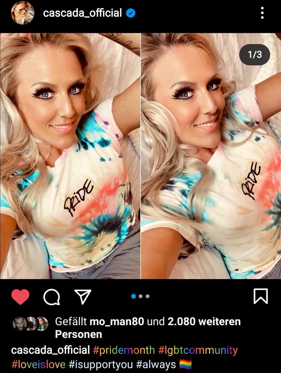 Thank you, for supporting us, @cascada_music!♥️🙏🏼🏳️‍🌈 And also so thankful for all my family and friends for loving me the way i am and wo made my coming out more easy.❤️