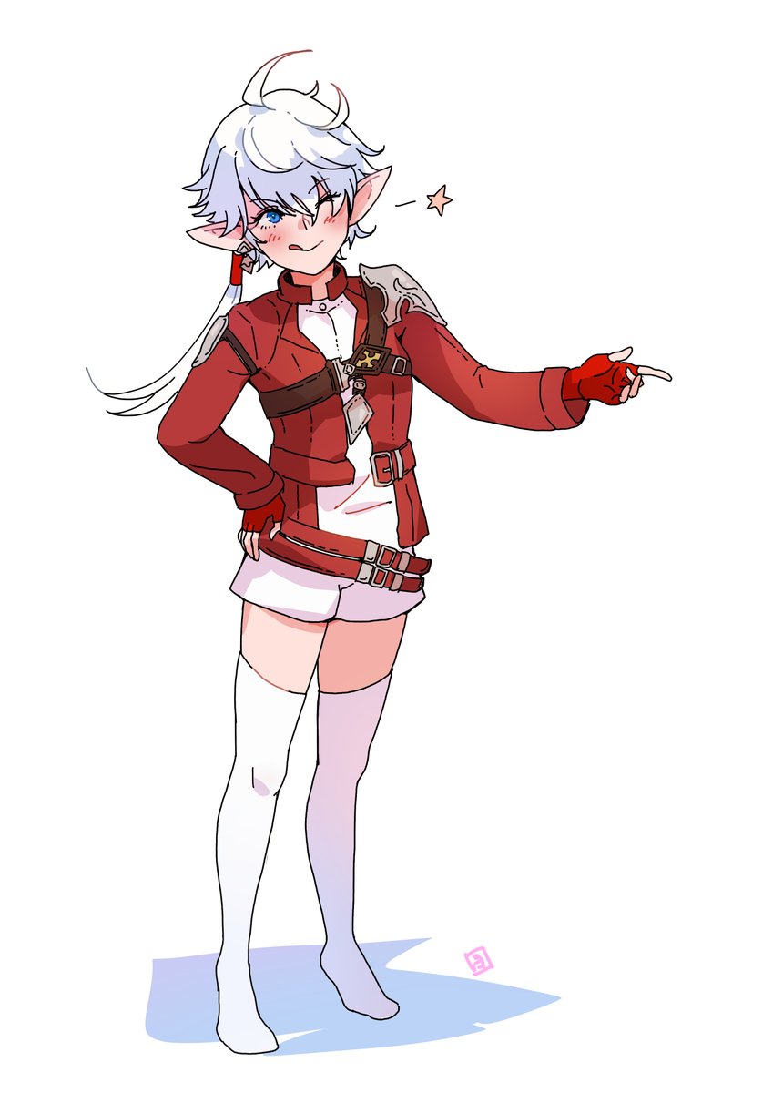 Ff14 アリゼーちゃん新衣装らくがき 衣装わからん アリゼーちゃんkawaii Suk ぐらむし えび のイラスト