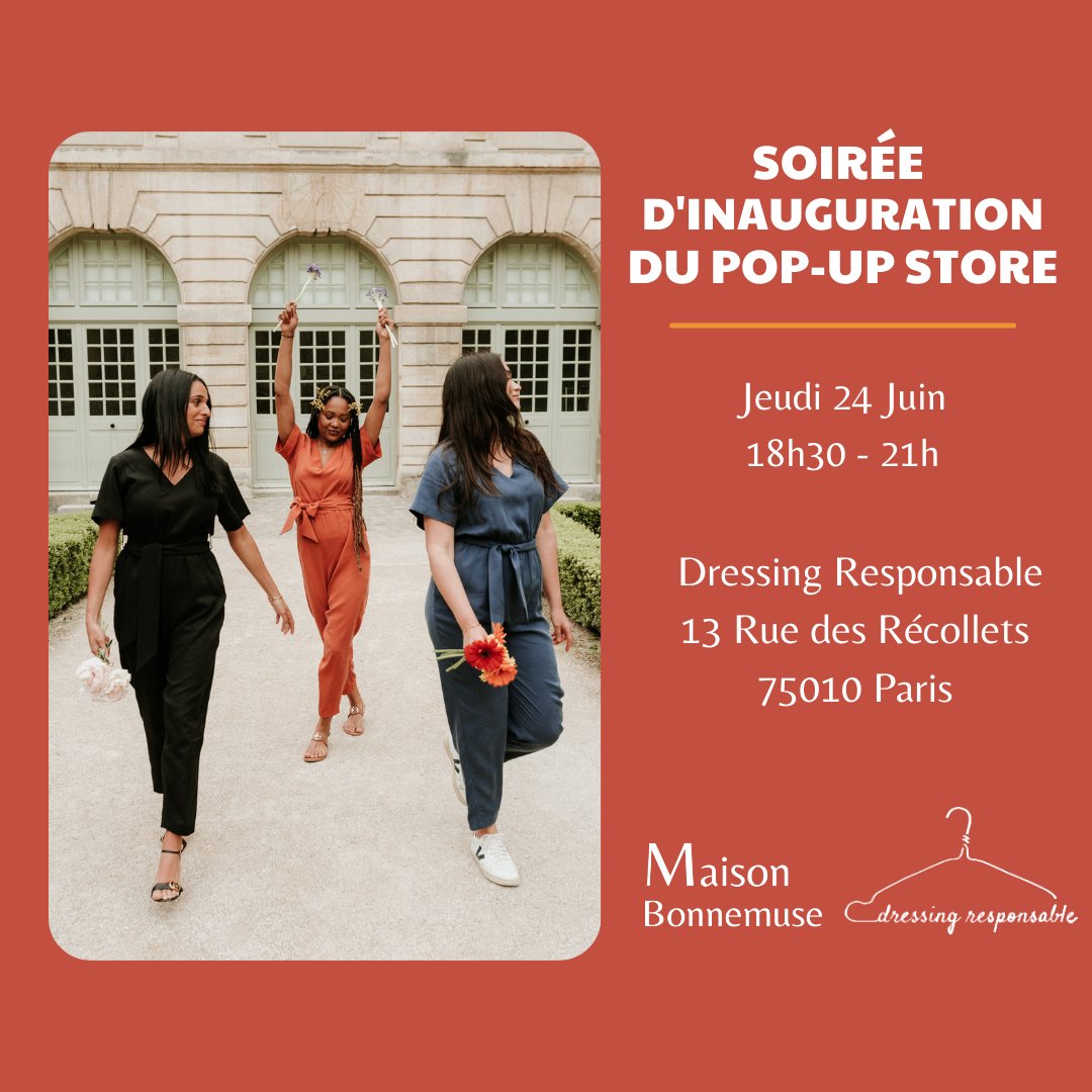 Vous faites quoi demain soir ?
Avec <a href="/maisonbonnemuse/">Maison Bonnemuse</a> on vous propose une soirée canon autour du thème du Mexique pour découvrir leur première combinaison, tout aussi canon.
Vous venez ?
#modeéthique #Paris #slowfashion <a href="/ululeFR/">Ulule FR</a> #crowdfunding #financementparticipatif