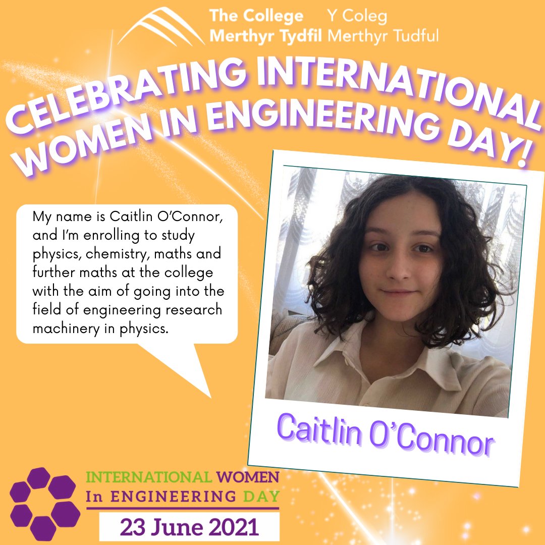 🎉Celebrating International Women in Engineering Day

Caitlin O'Connor, yr 11 pupil @CyfarthfaHigh has successfully been awarded one of our Panasonic Trust Future Engineers Awards for 2021-2022 

#INWED21 #EngineeringHeroes @EduRAEng @PanasonicMUK