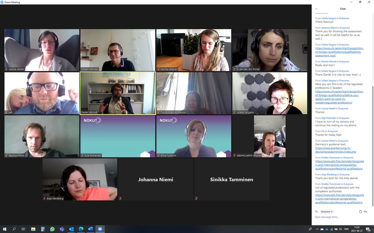 Another great meeting with our Nordic and German colleagues. Today we shared innovative ideas to improve recognition of foreign professional and vocational qualifications to meet labour market needs and support integration. <a href="/UHR_se/">UHR</a>