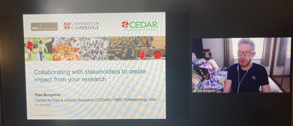 Great session this afternoon from <a href="/thomasburgoine/">Thomas Burgoine</a> and <a href="/AdamsEmmaAudrey/">Emma Adams</a> on the impact of collaborating and engagement with charities and community groups within research #SPHRResNet2021