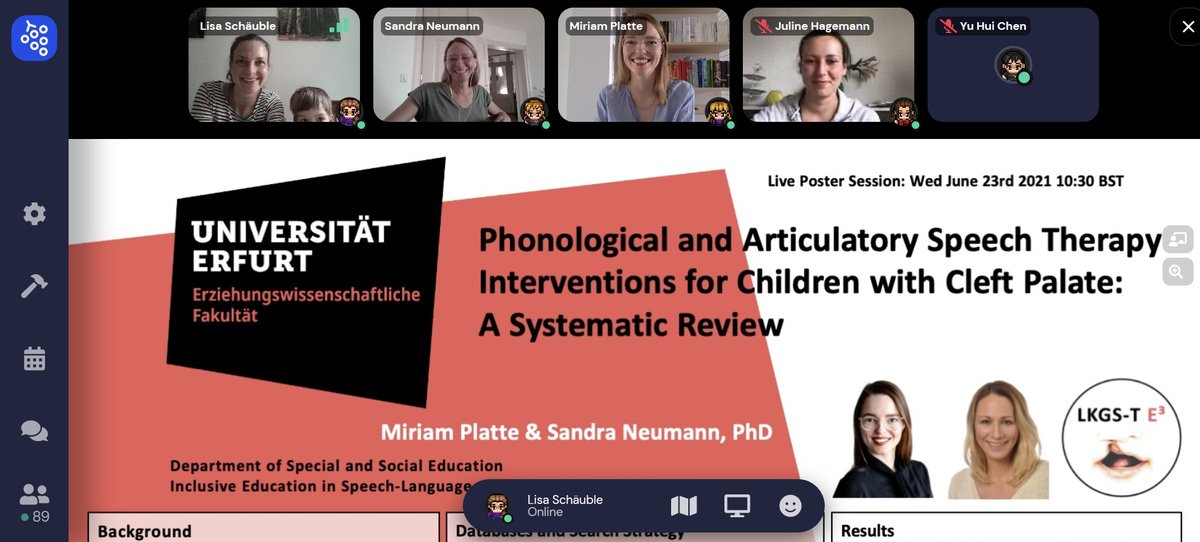 MiriamGrunwald's tweet photo. Happy about my first international poster presentation at #ICPLA2021 with @ProfSNeumann. 
Looking forward to hear more sessions and speakers the following days. 🙌💬 
Thanks for your support #ETeamErfurt! https://t.co/6Z03pumwoQ