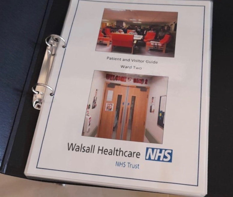 WardManor's tweet image. #ward2 patient and visitor  guide to the ward (for each bedside) information about the ward, the routines, how to raise concerns and information so patients can share responsibility in falls and pressure ulcer  prevention @mcavfc @RachelTomkins2 @LisaRuthCarroll @whytecm