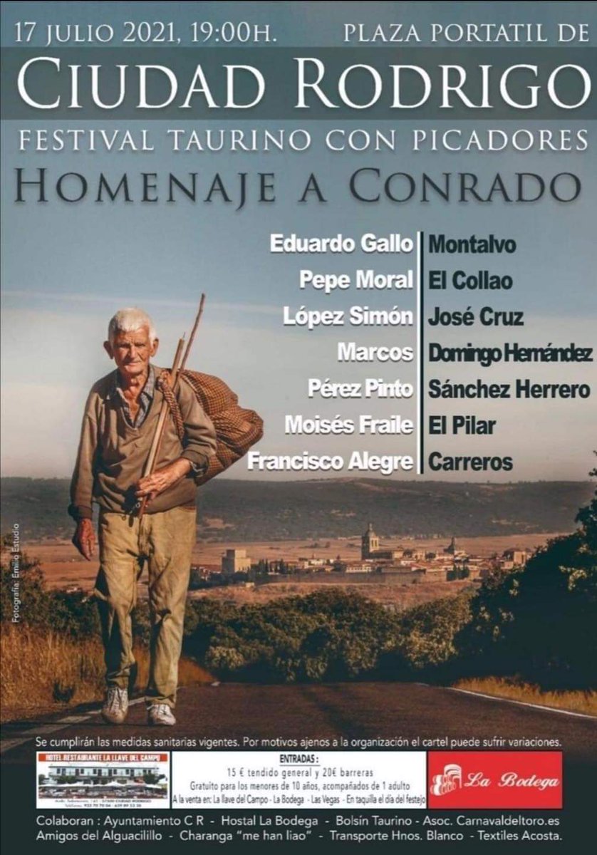 manoloherrero11's tweet photo. Homenaje a Conrado el Decano de los maletillas Toda una vida persiguiendo un sueño @ManoloMoles @Aibabur @toros @TorosdeLidia @toros_ELPILAR @PPMoral @PerezPinto93 #LopezSimon @G_JoseCruz @InfoMarcos_ @InfoEGallo #Montalvo #ElCollado #SanchezHerrero #Carreros #DomingoHernandez https://t.co/4YfqMiBiKn