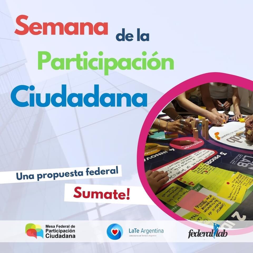 MdP_LAB's tweet image. En la semana de la Participación Ciudadana estaremos conversando sobre 𝙂𝙚́𝙣𝙚𝙧𝙤 𝙮 𝙋𝙖𝙧𝙩𝙞𝙘𝙞𝙥𝙖𝙘𝙞𝙤́𝙣 𝘾𝙞𝙪𝙙𝙖𝙙𝙖𝙣𝙖 con María Elena Naddeo, Gretel Galeano y María Eva Ayala

𝐇𝗼𝐲 15𝐡𝐬 
𝐙𝗼𝗼𝗺

@LabCata @MesaFederalPC @MetodoChe 

#LateArgentina