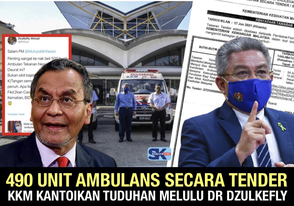 srikandimariam1's tweet photo. 490 Unit Ambulans Secara Tender, KKM Kantoikan Tuduhan Melulu Dr Dzulkefly PH @DrDzul @DrAdhamBaba @DrNovandri @stfc_selangor @rafidah72 
https://t.co/e8OdOHLCCg https://t.co/CcqZfNP3vV