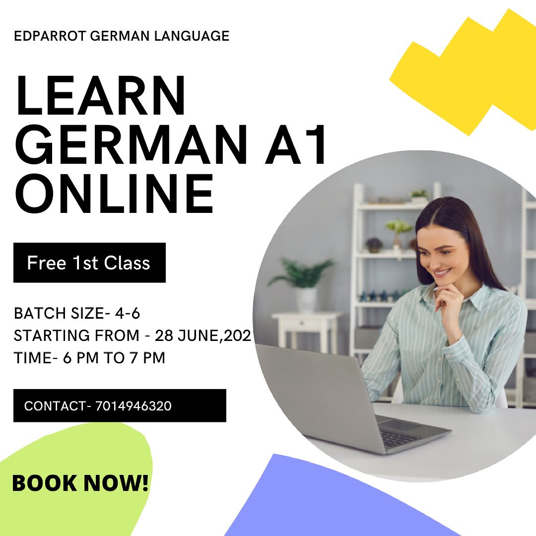 Are you seeking career growth? Or want to study in Germany?? 
Knowing a different language opens up new world of opportunities!
.
.
Hurry up book your seat now!
.
.
.
#germanclasses #germany #germany🇩🇪 #germanlanguage #germanlanguageschool #liveclasses #norecording #languages