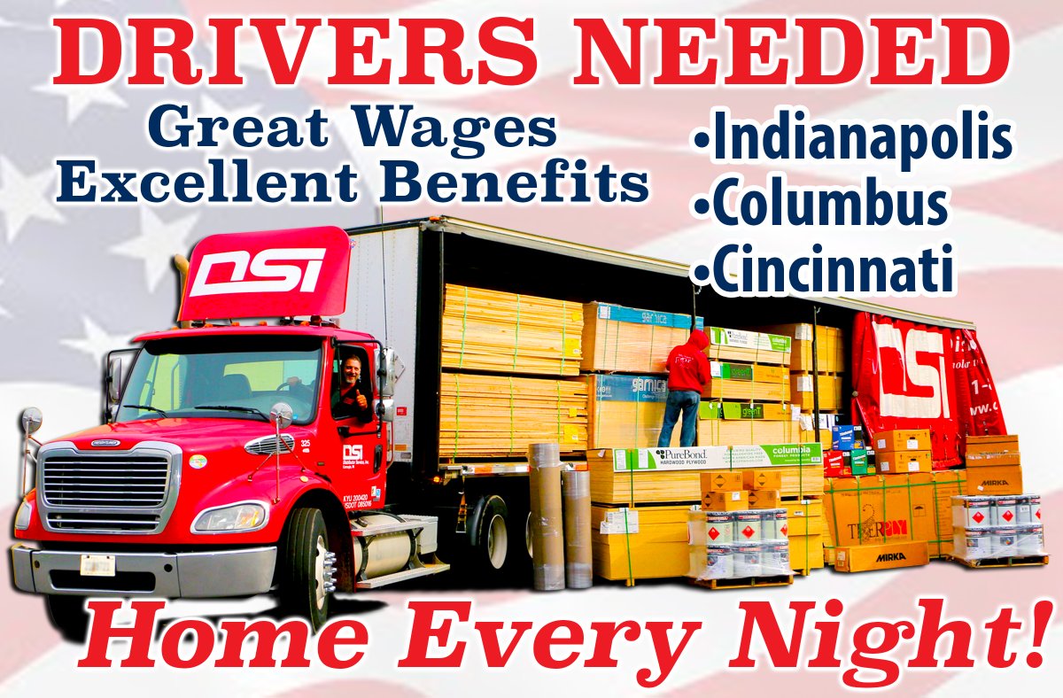 dsi_service's tweet image. HIRING DRIVERS - Great Pay &amp;amp; Benefits! • HOME EVERY NIGHT • DSI has an excellent opportunity for a CDL Class A Driver in Columbus, Ohio and anther near Indianapolis, Indiana. DSI also seeks a CDL Class A or B Driver based out Cincinnati, OH shop.distributorserviceinc.com/dsi-jobs-caree… #HelpWanted