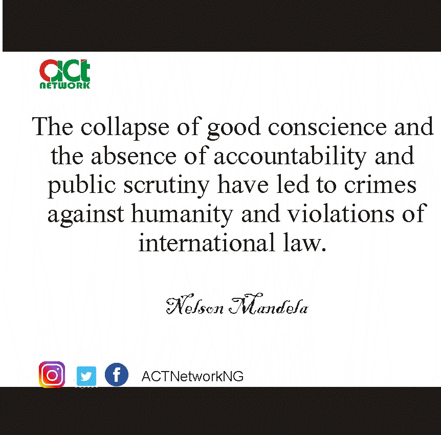 ActNetworkNG's tweet photo. The collapse of good conscience.#law #accountability #publicscrutiny #Humanity #ACTNetwork https://t.co/nEOd86F13n