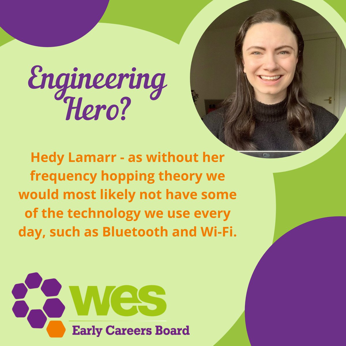 WESECB1919's tweet photo. INTRODUCING NEW MEMBER... Anna Hart! Anna is a Graduate Electronics Engineer at Leonardo 🎉 https://t.co/qBLqs93mXC