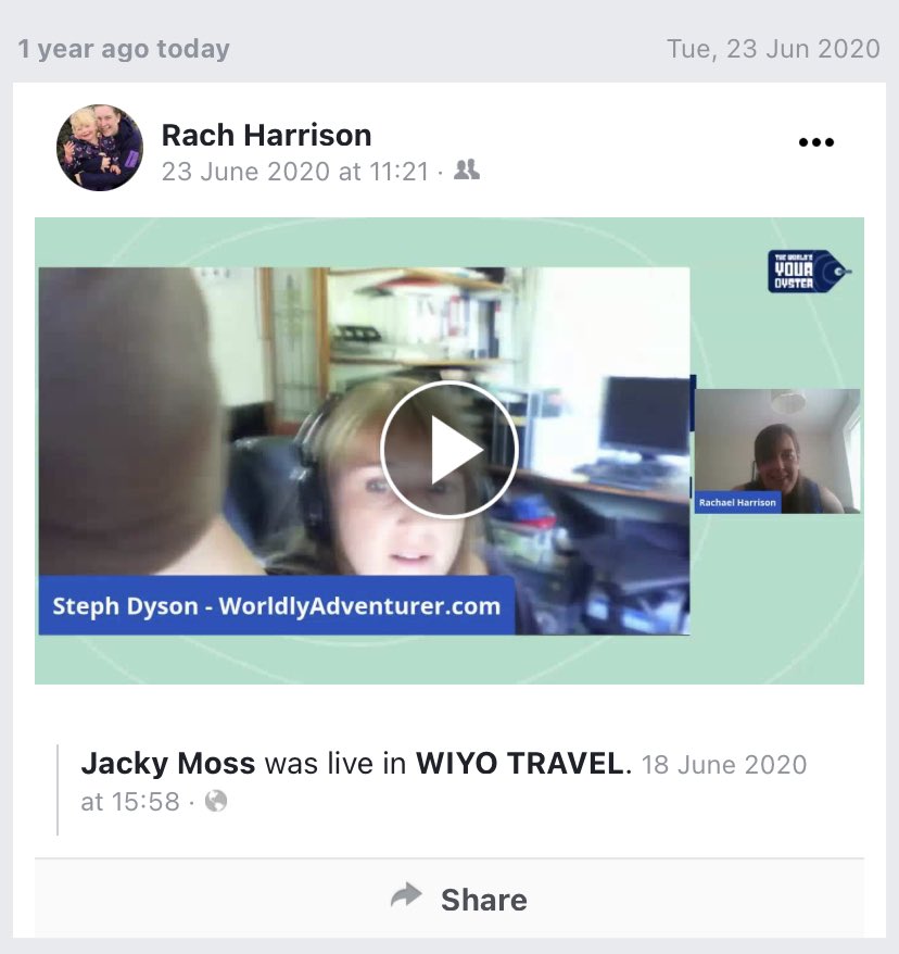 A whole year since I chatted to <a href="/worldlyadventur/">Steph Dyson</a> for the @Lborocollege virtual festival! #travel #travelteacher