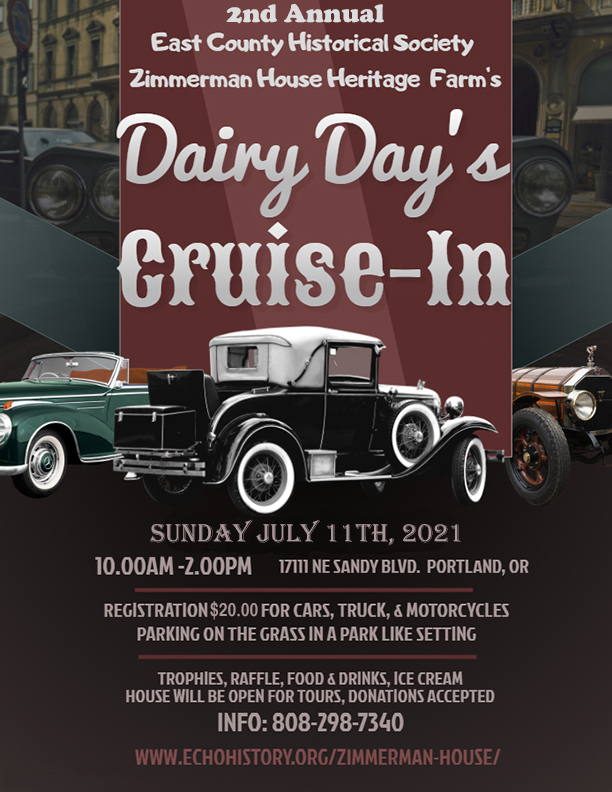 ECHeritage's tweet photo. Zimmerman House Heritage Farm’s Dairy Day’s Cruise In! Sunday July 11th, 2021 from 10AM-2PM - all details here: https://t.co/o0UXmlnEF4 https://t.co/a1Q9jJvsZd