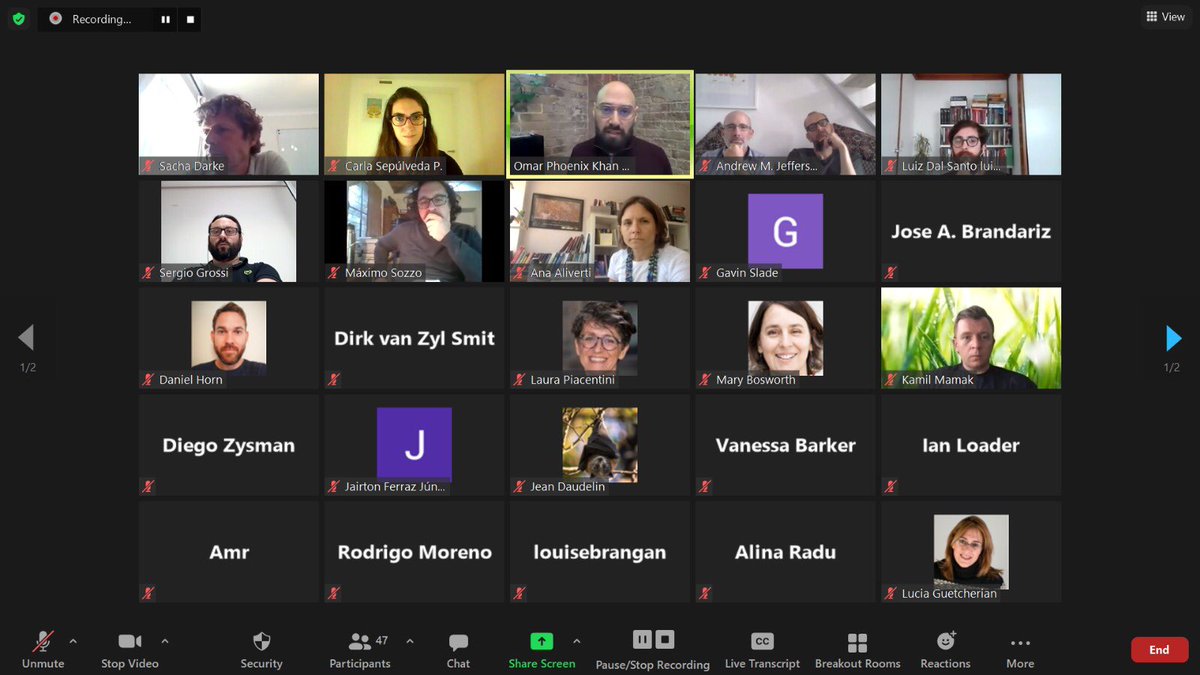 dalsantolp's tweet image. We’ve just had our first two sessions of the @OxfordCrim &amp;amp; UNL workshop on punishment in global peripheries. Fab presentations! We’re now about to start the third session