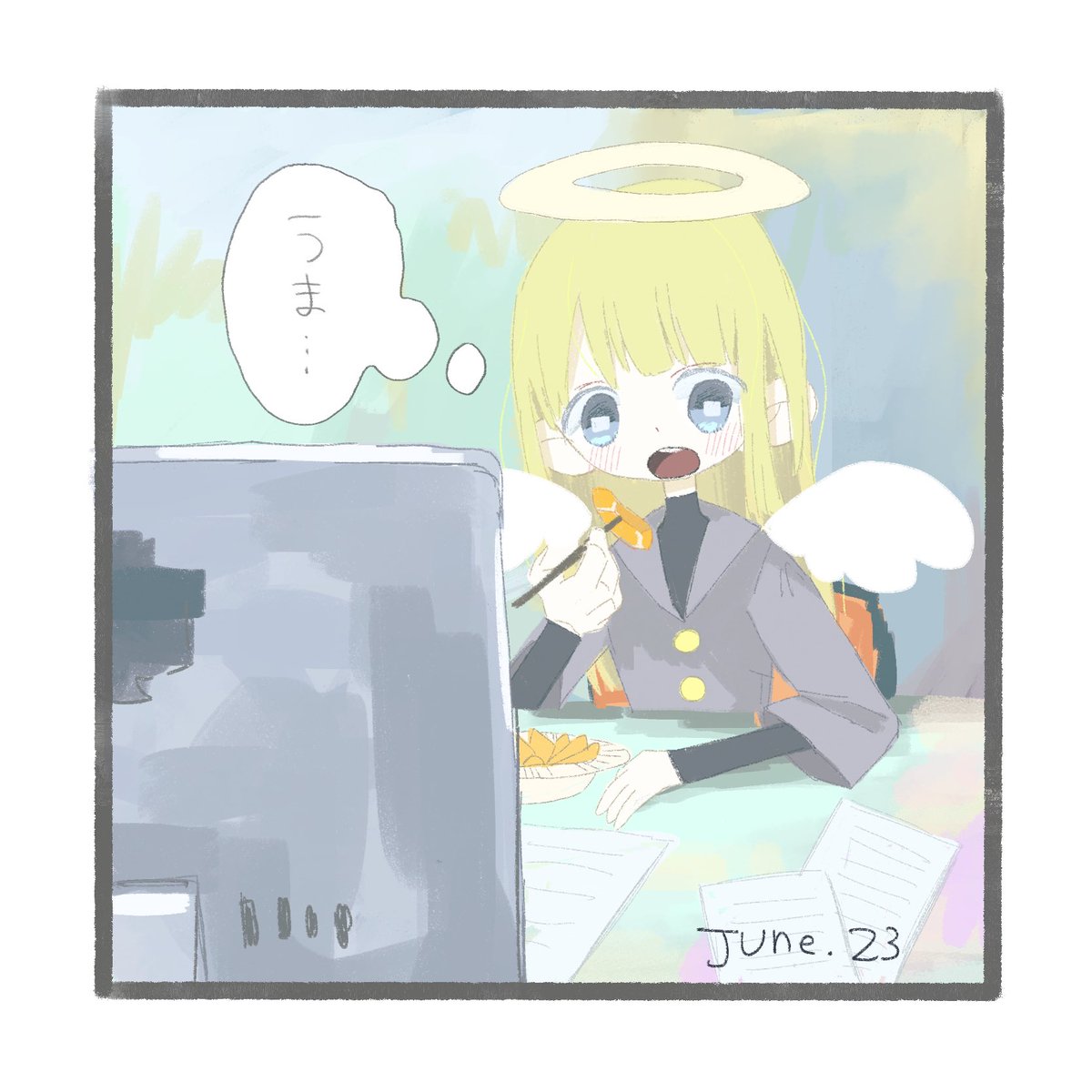 マンゴーを初めて食べるアサちゃん
#アサちゃん 