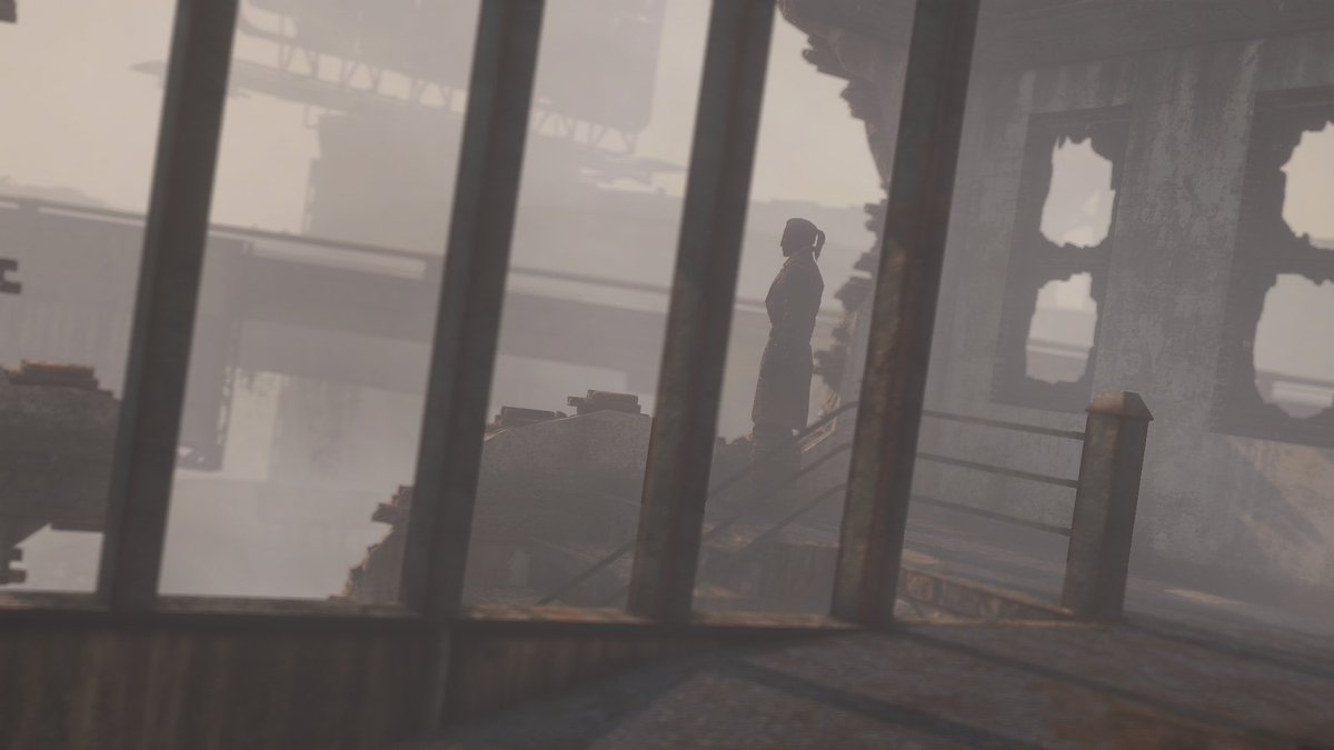 kemendin's tweet photo. Just some Fallout atmosphere from last night. Mmm foggy.
#fallout #fallout4 #falloutoc #falloutscreenshots https://t.co/OMYocaB7ds